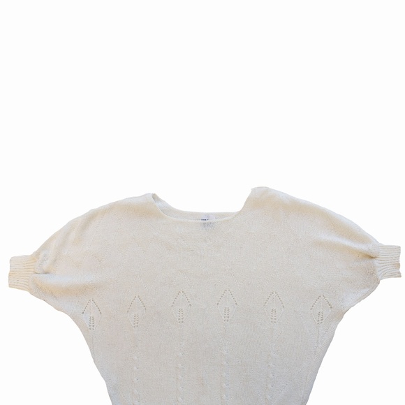 Vintage Cream White Short Sleeved Knit - Picture 13 of 15